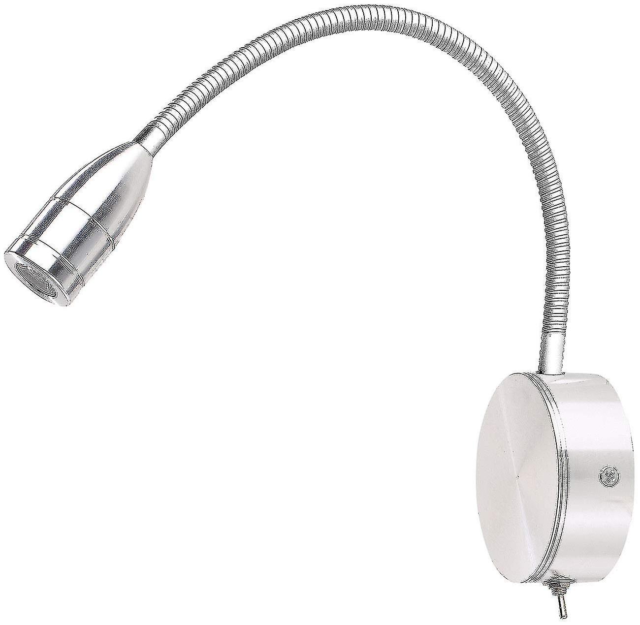 Gooseneck Bed Lamp, Led Bed & Reading Light With Gooseneck, Wall Mounting, 3 W, Cool White