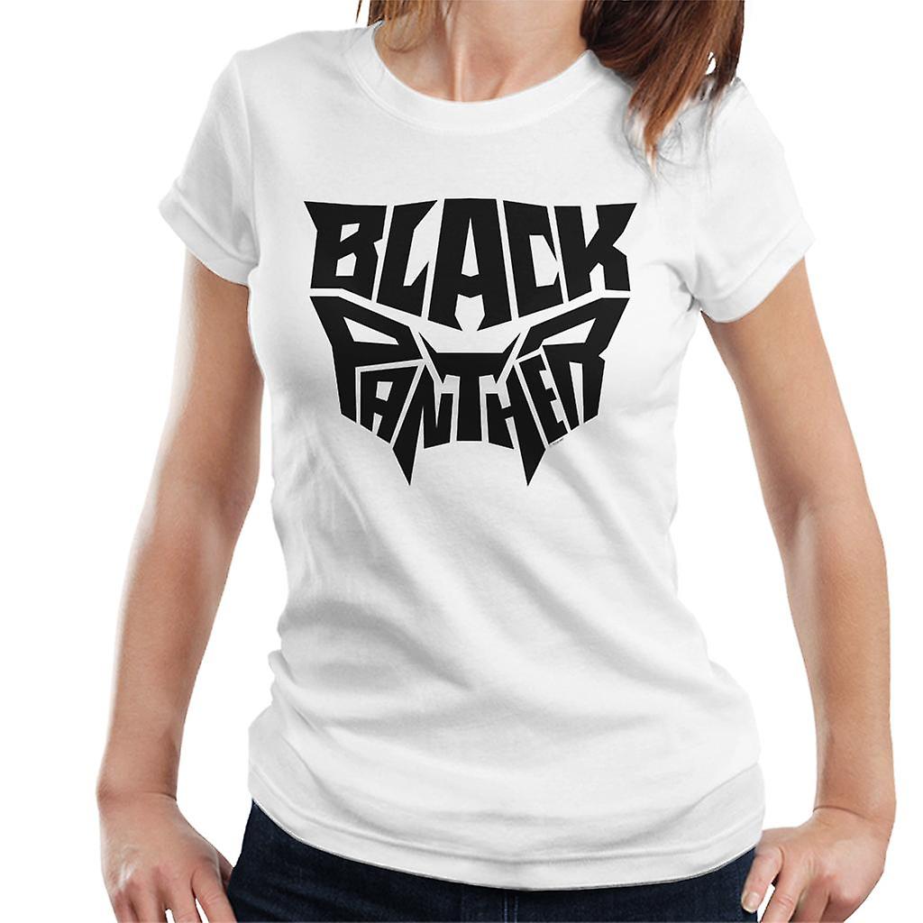 Marvel Black Panther Mask Text Women's T-Shirt