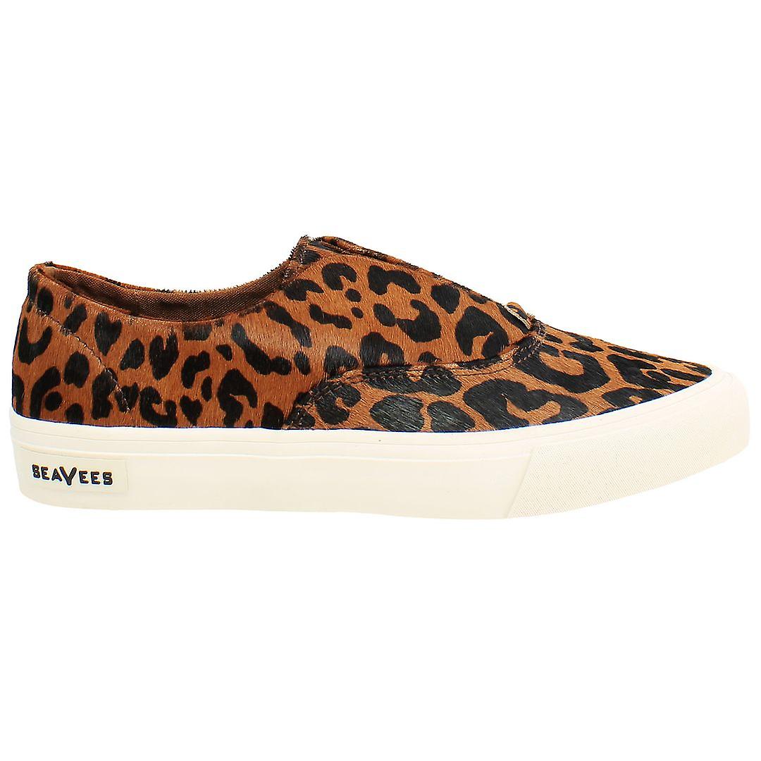 Seavees Sunset Mulholland 一脚蹬 棕色光滑皮革女鞋 SUNSET SNEAKER MULHOLLAND