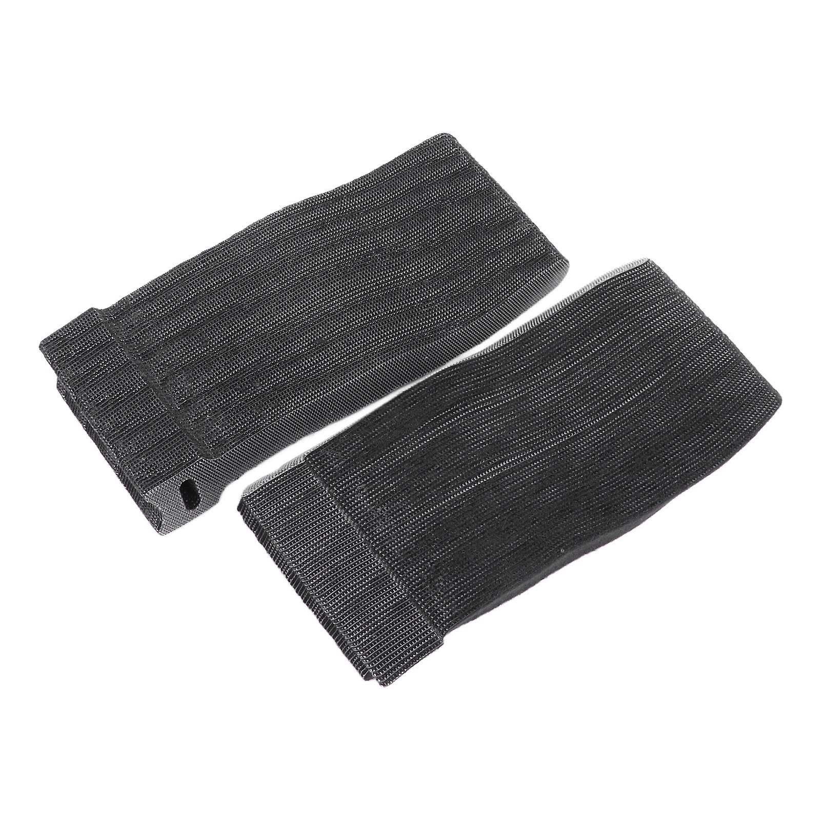 100PCS Hook and Loop Cable Tie Reusable Adjustable Cable Fastener Straps Cord Wire Organizer for Home Data Center Office Black