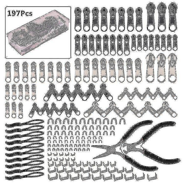 Zipper Repair Kit With Replacement Zippers