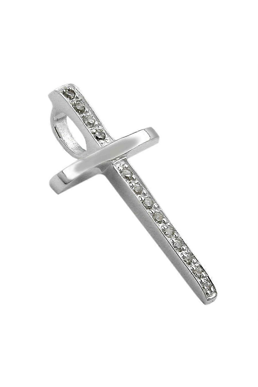 Pendant Cruzifix Zirconia Silver 925 - Gl92686