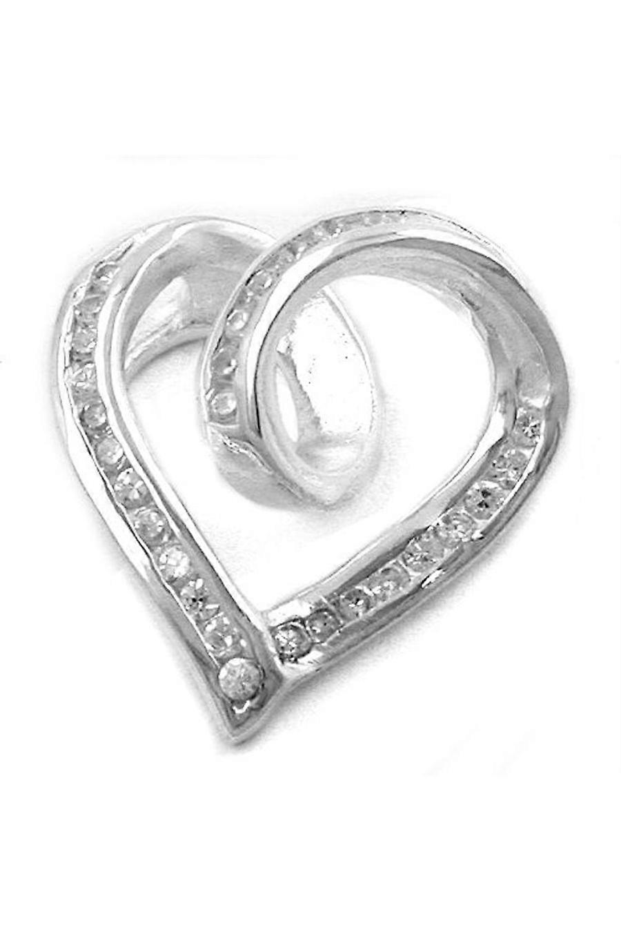 Pendant Heart Zirconias Silver 925 - Gl92642