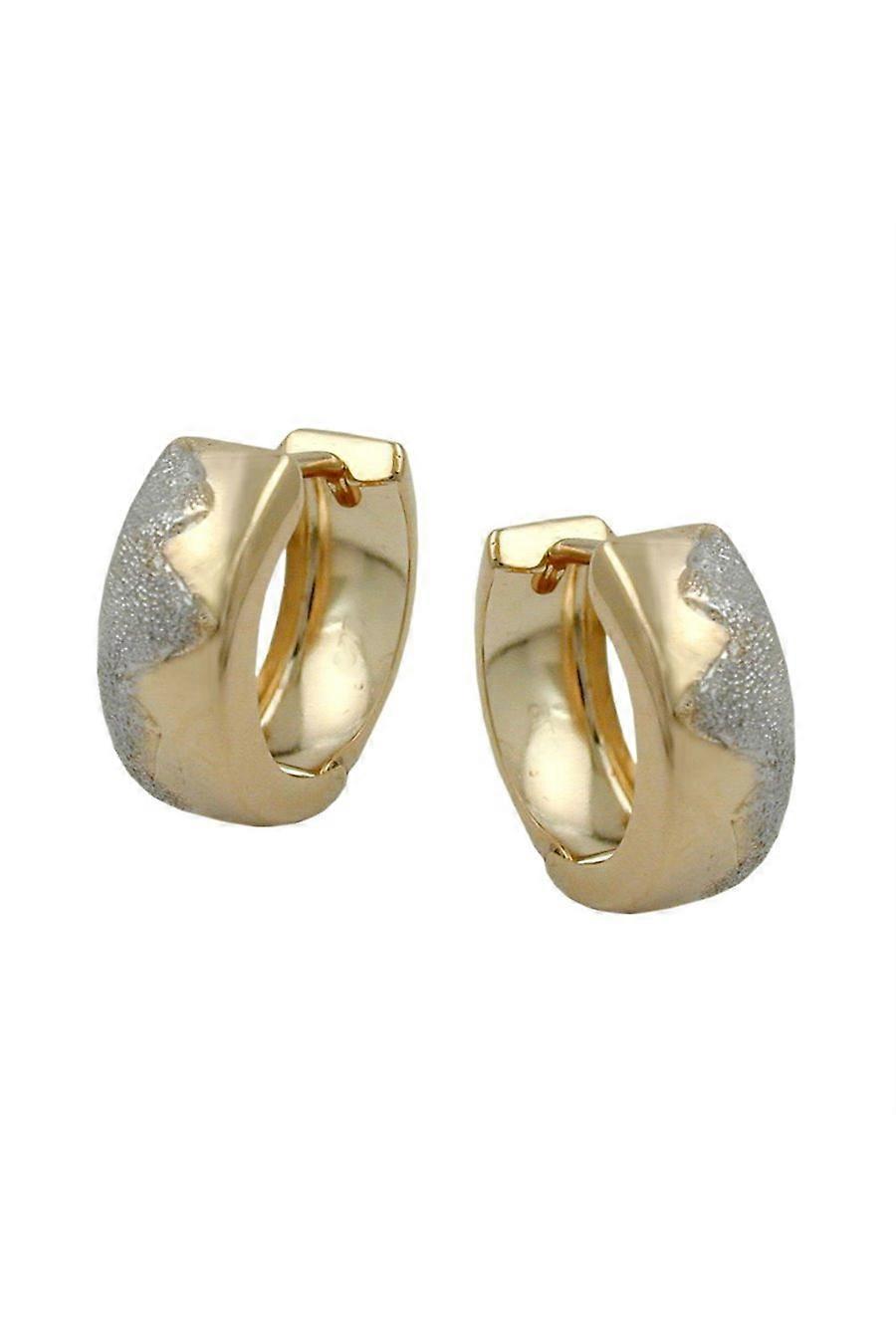 Hoop Earrings Bicolor 9k Gold - Gl431248