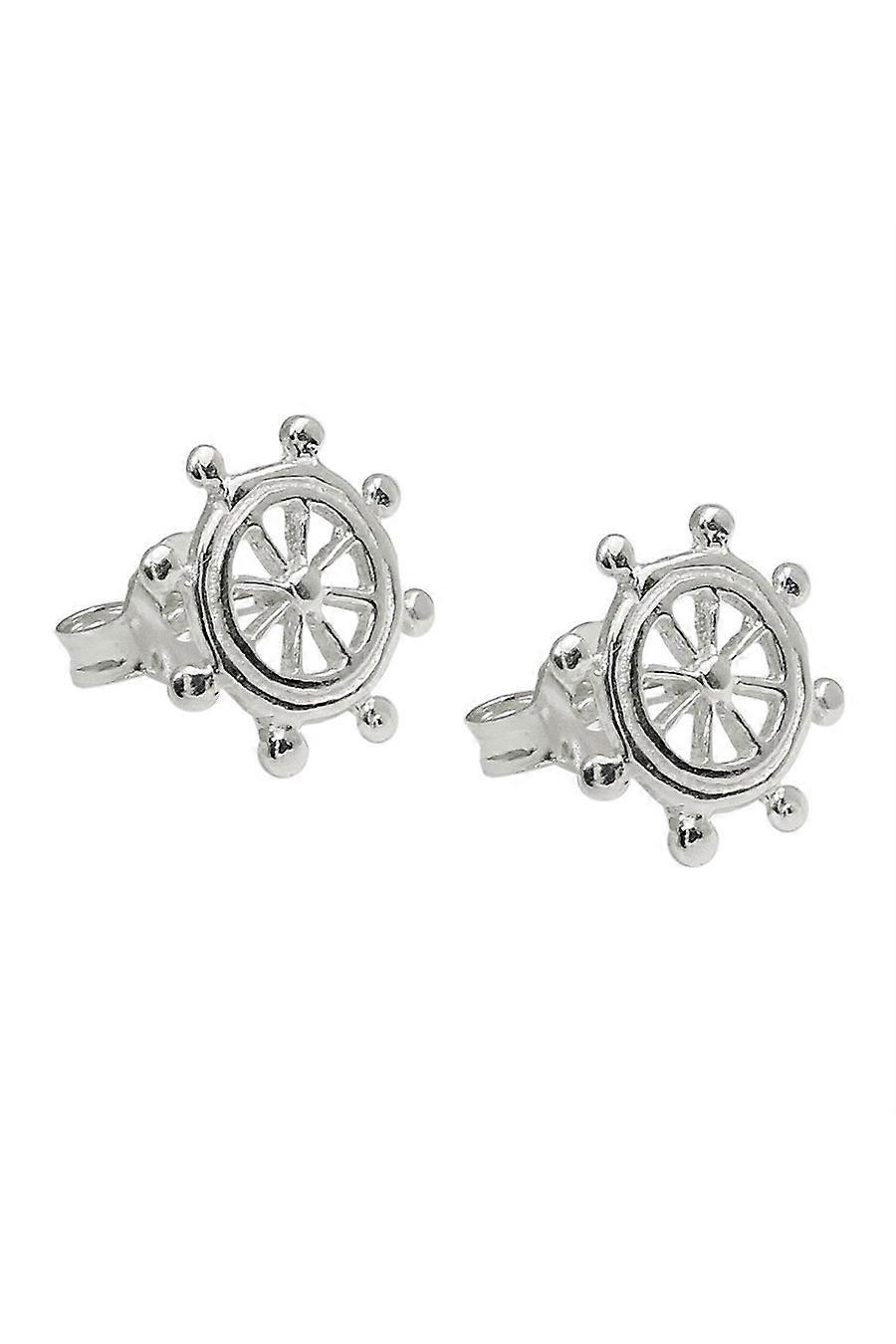 Stud Earring Steering Wheel Silver 925 - Gl93940