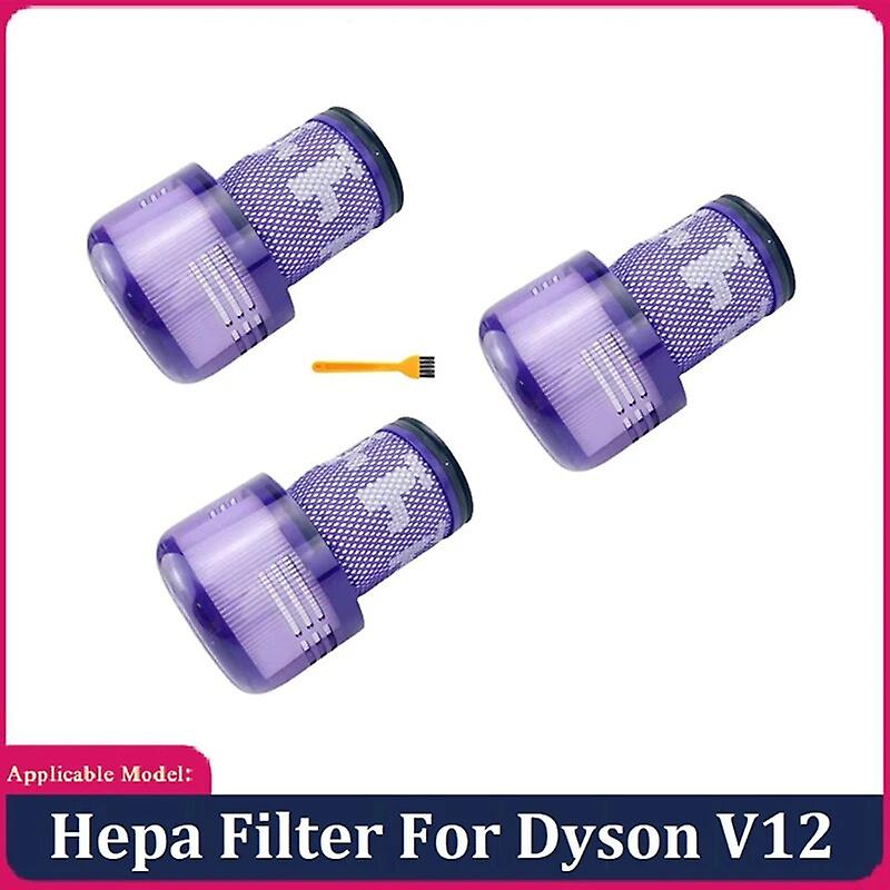 Hepa Filter for Dyson V12 Vacuum Cleaner Rear Filter Replacement Spare Parts Washable Filter with Cleaning Brush~24805