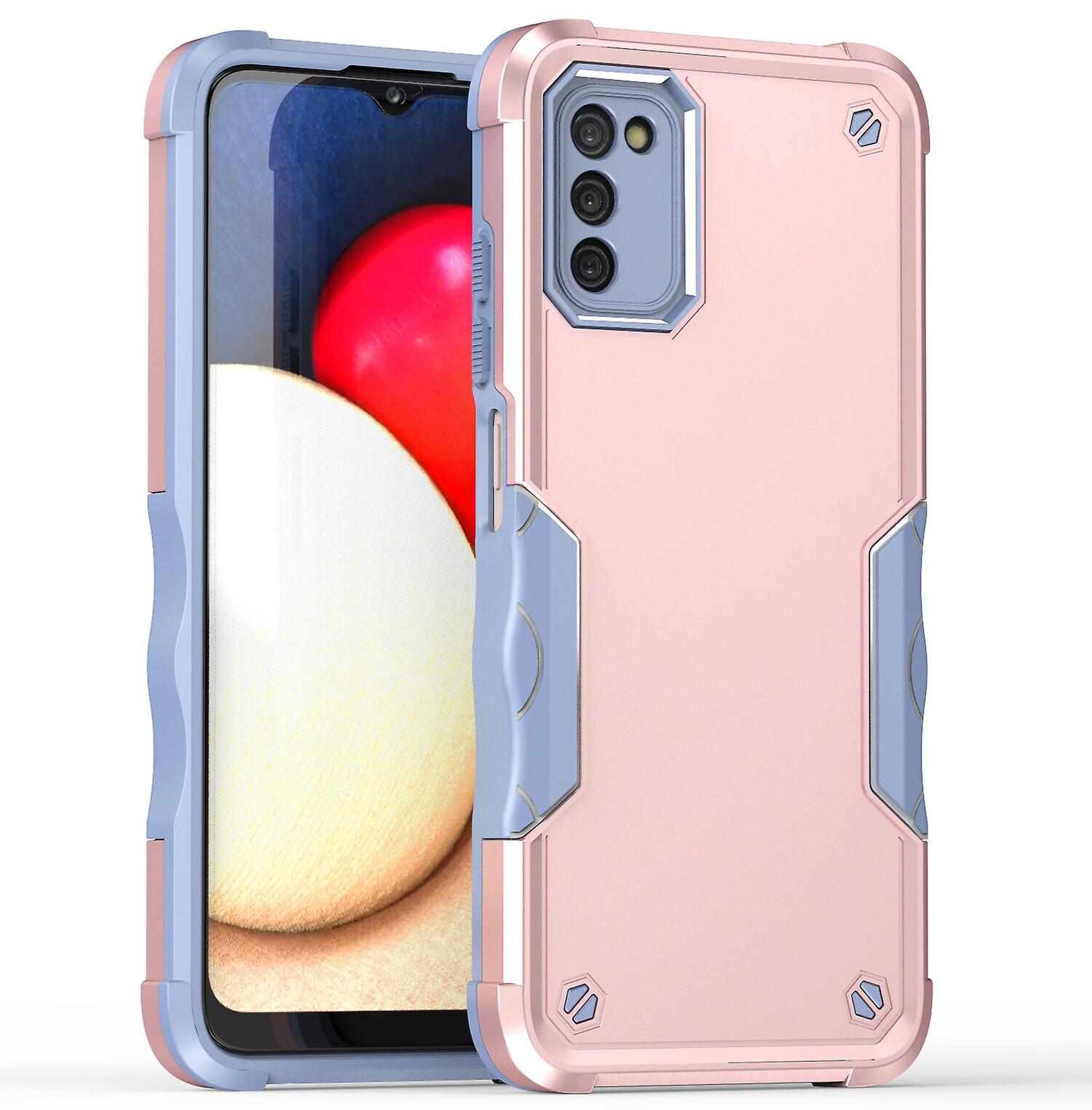 For Samsung A02S Case, Heavy Duty Dual Layer Slim Shockproof Cover