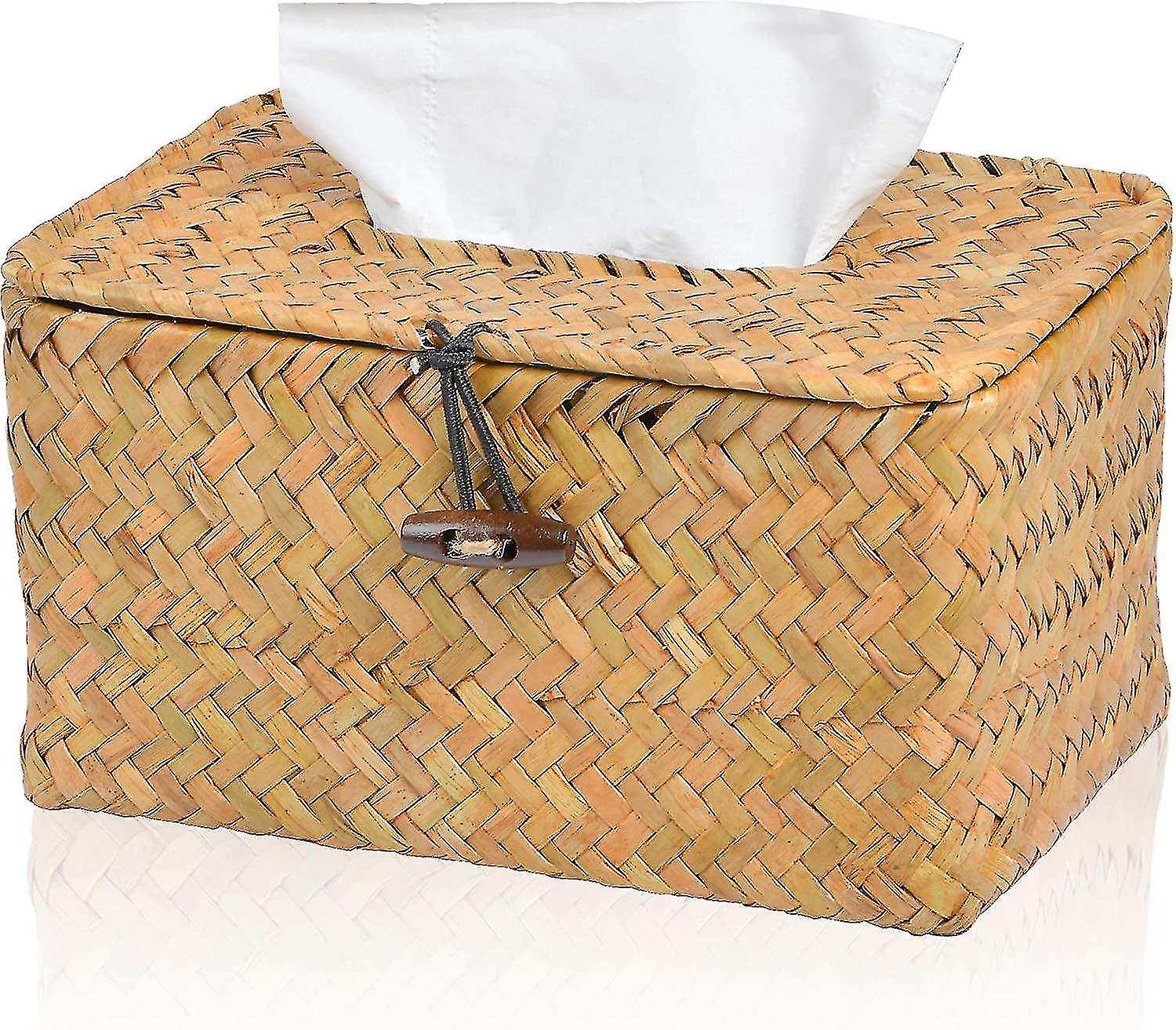 Rectangular Woven Decorative Facial Tissue Holder