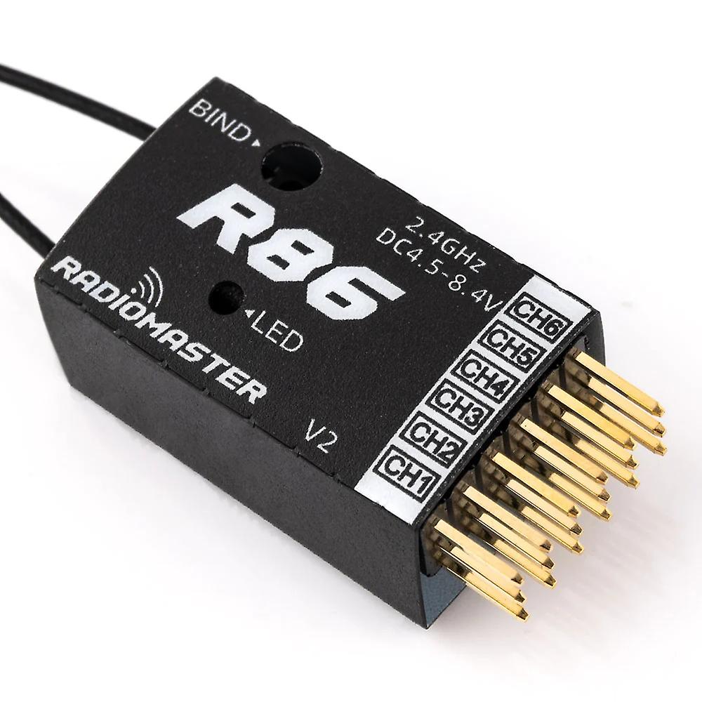 Radiomaster R86 V2 6CH Compatible PWM RC Receiver for Frsky D8 D16 SFHSS Radiomaster TX12 T16S Trans