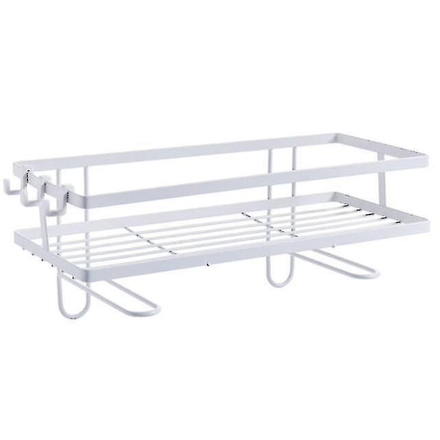 Organizer Shelf Bathroom Shampoo Shower Storage Rack Toilet Hooks