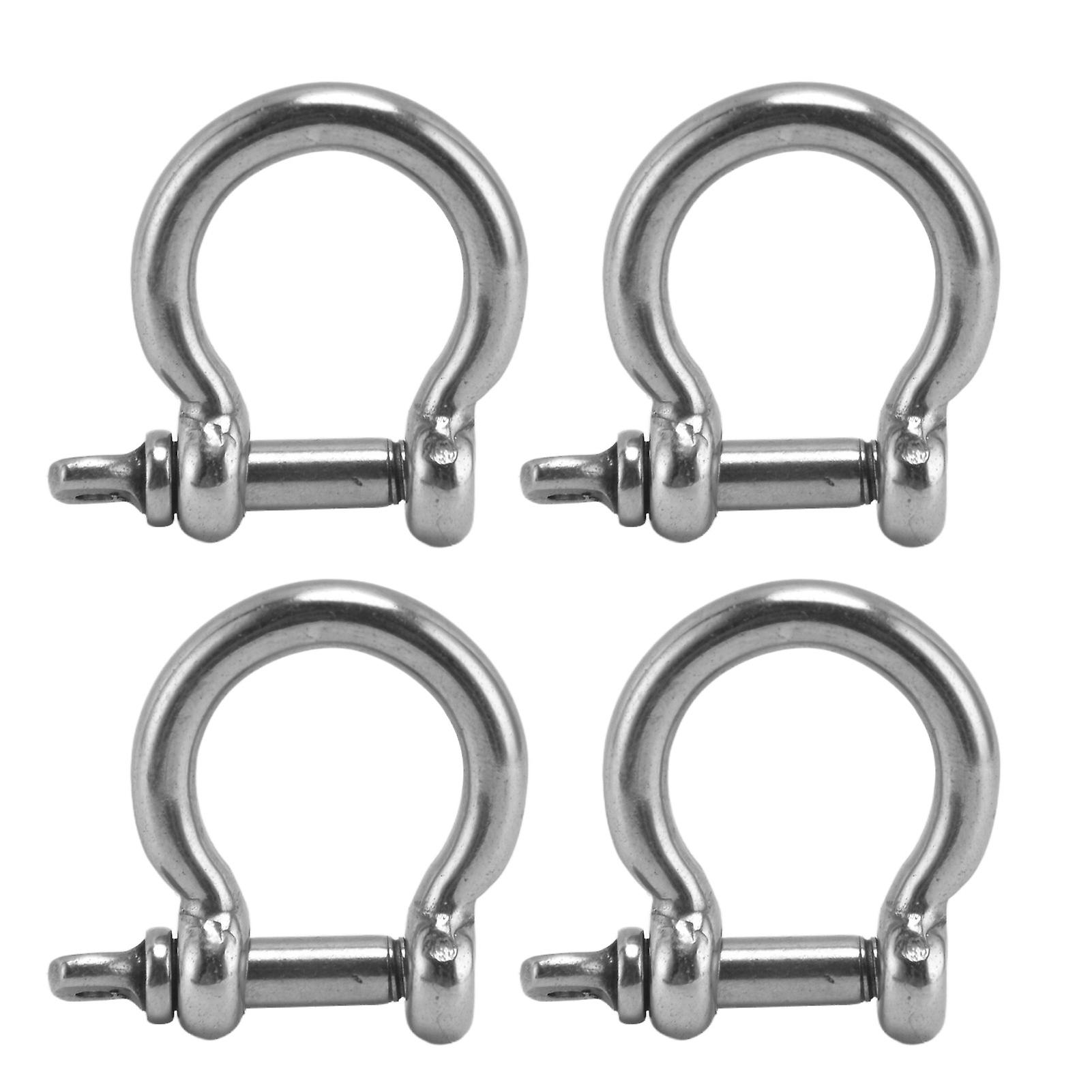 4 Stück M12 304 Edelstahl Bügelschäkel D Ringlastklemme