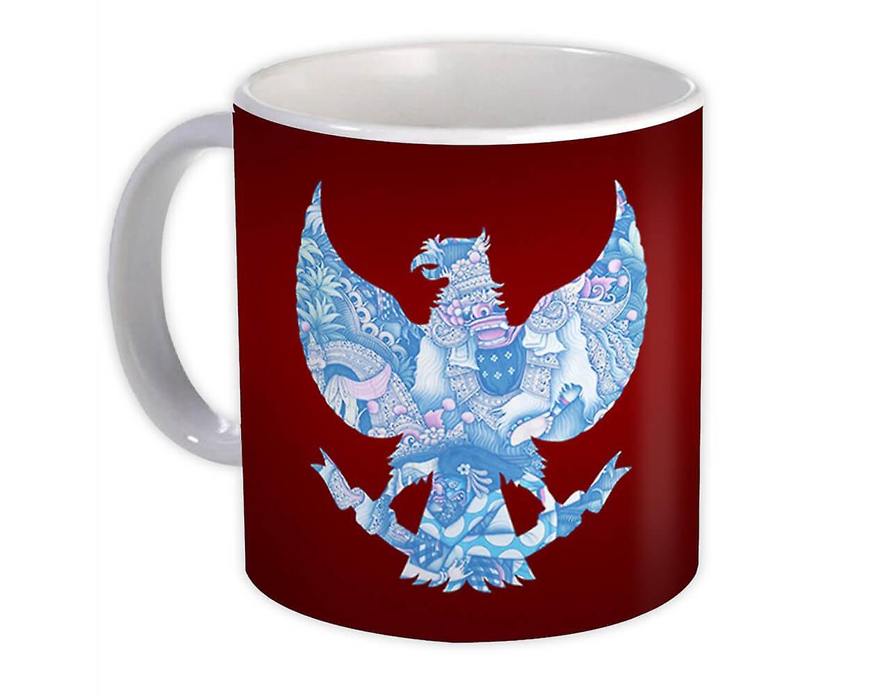 Presentmugg: Indonesien Crest Country