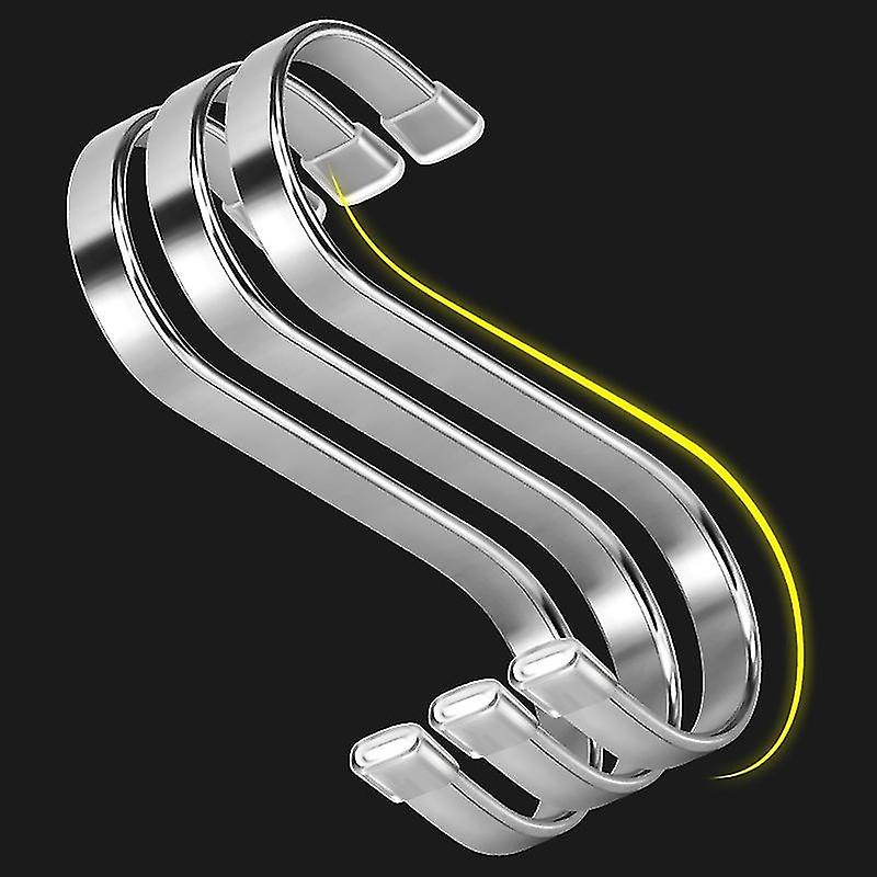 10 stainless steel S-hooks (small)