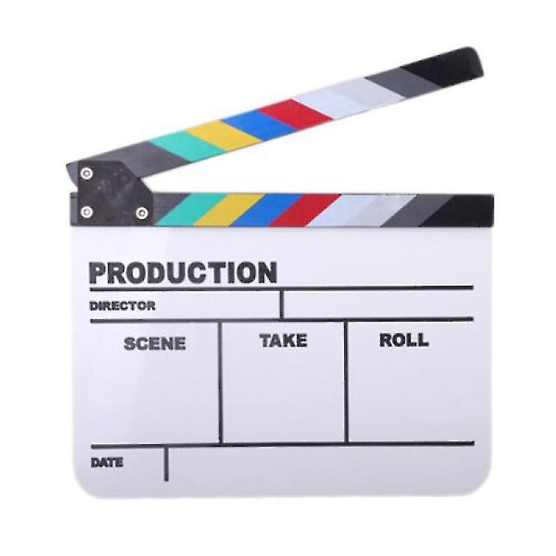 1pcs Acrylic Clapperboard