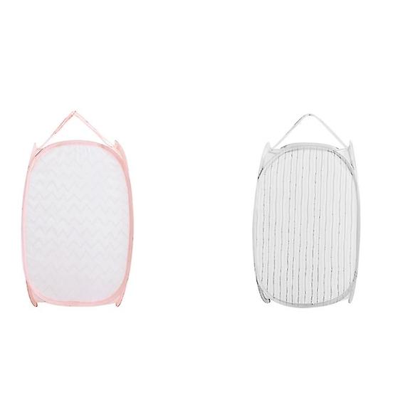 Toy Storage Bag Mesh Laundry Basket