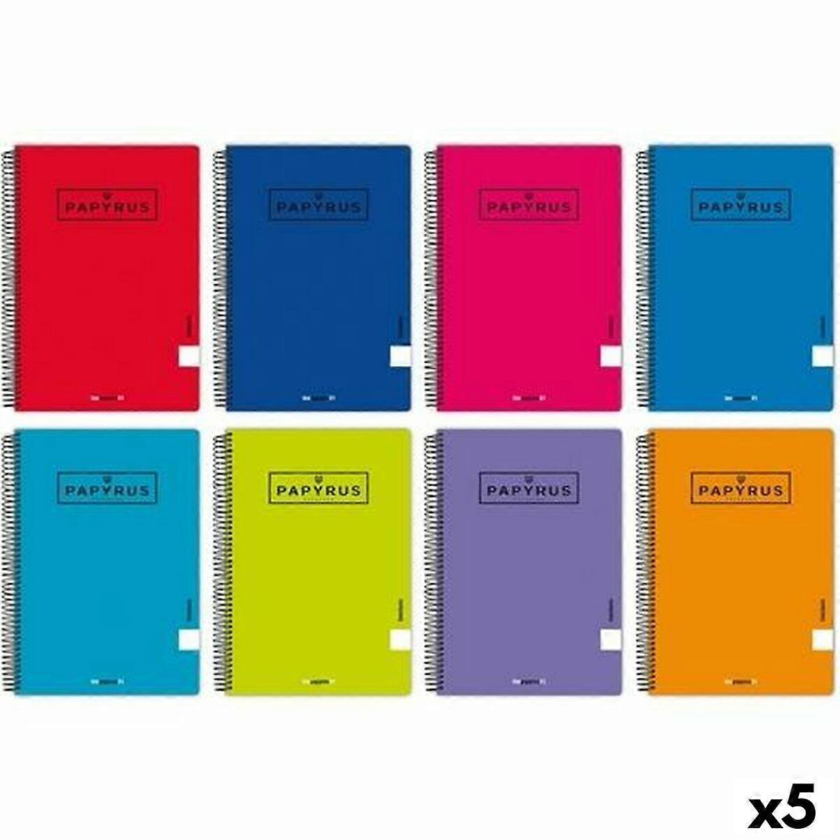 Notebook Papyrus Din A4 80 Sheets (5 Units)