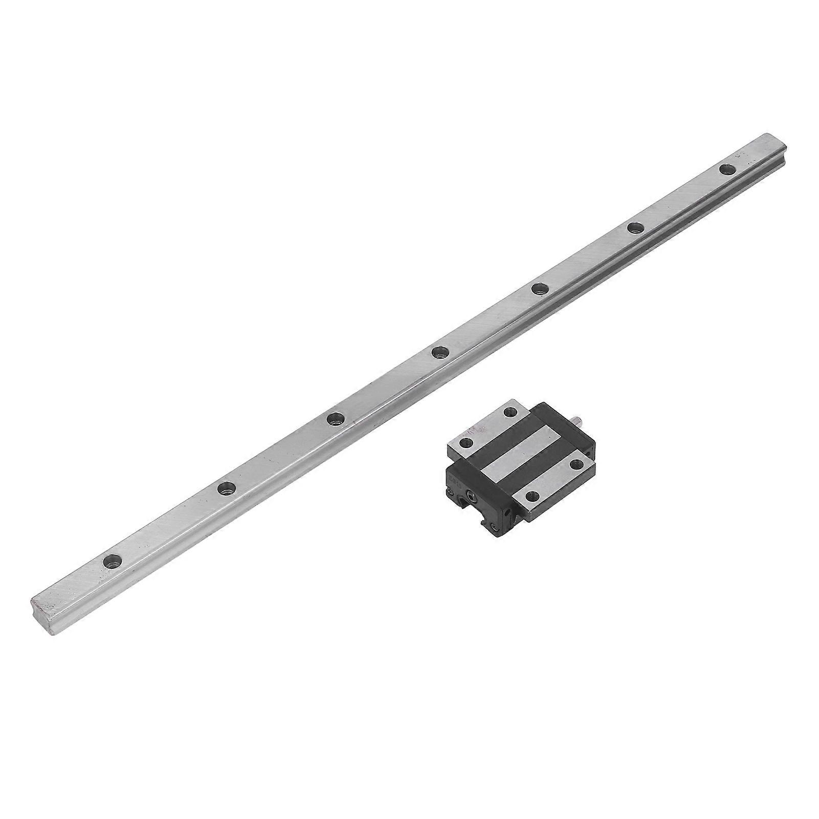 Linear Guide Rail Linear Bearing Slider Kit Ball Bearing Steel Block for 3D Printers and CNC Parts 350mm