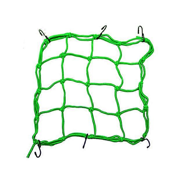1PC Motorcycle Bike Helmet Net Elastic Luggage Net Nylon Mesh 15.7 inch x15.7 inch Rack Bungee Net 6 Adjustable Hooks