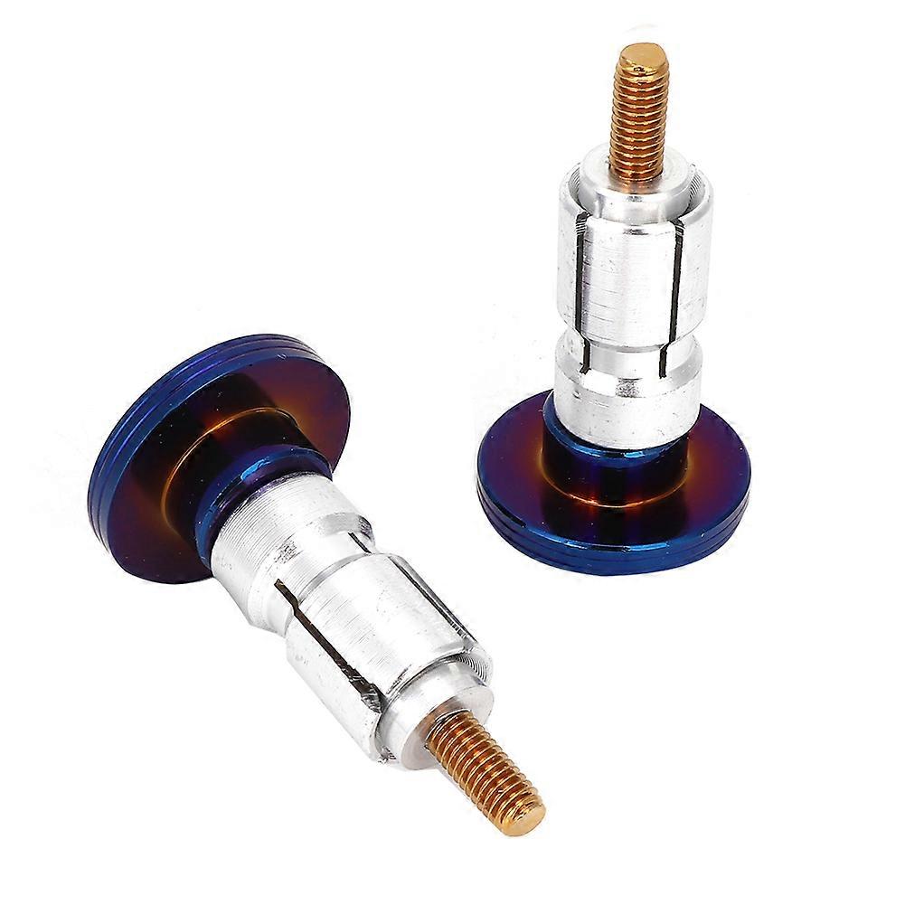 Aluminum Alloy Handlebar End Plug Cap Slider Blue Universal Motorcycle Modification Accessory E2U711