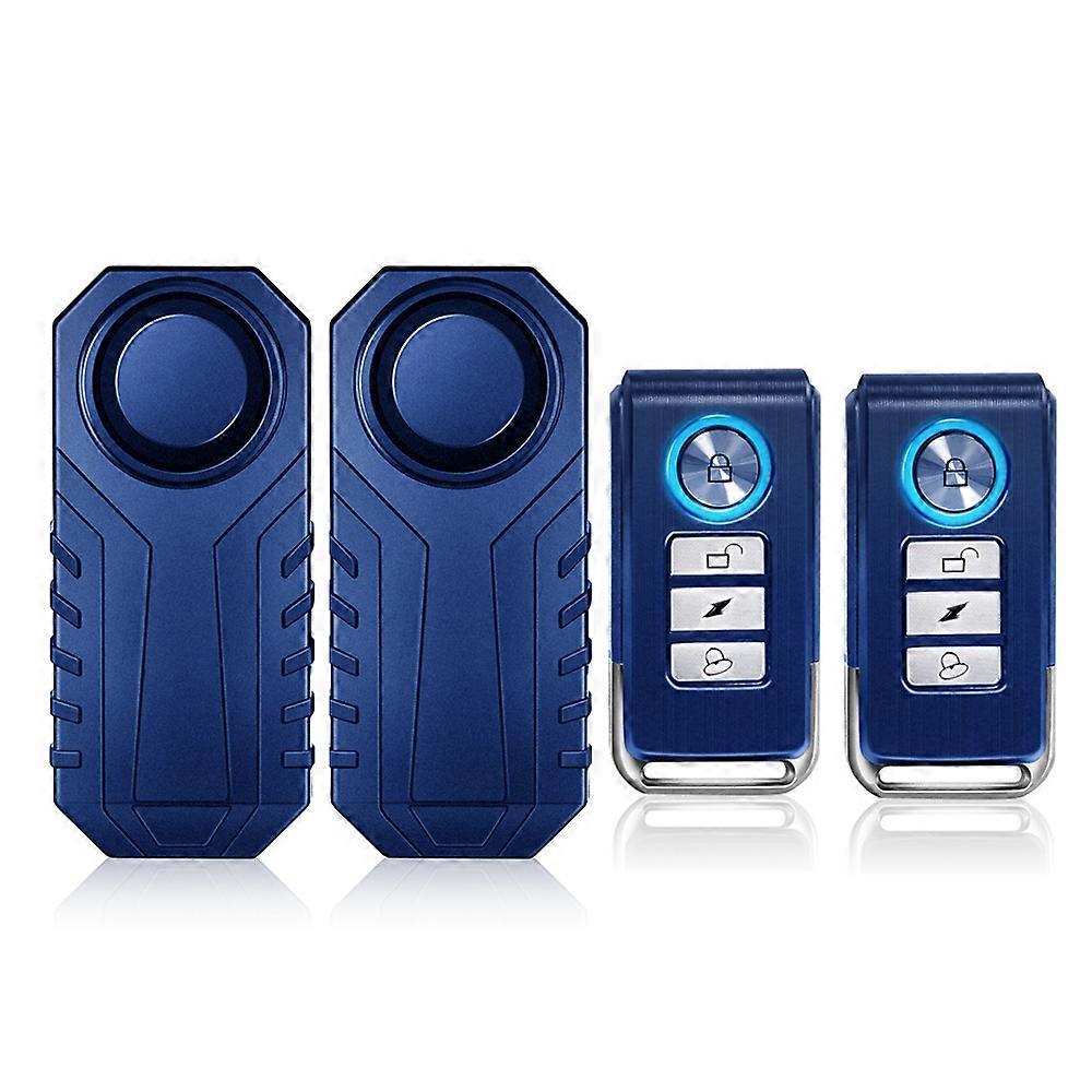 Ouspow Motorcycle Bike Wireless Remote Control Alarm Vibration Sensor 113dB Loud Waterproof Security Alarm~8914