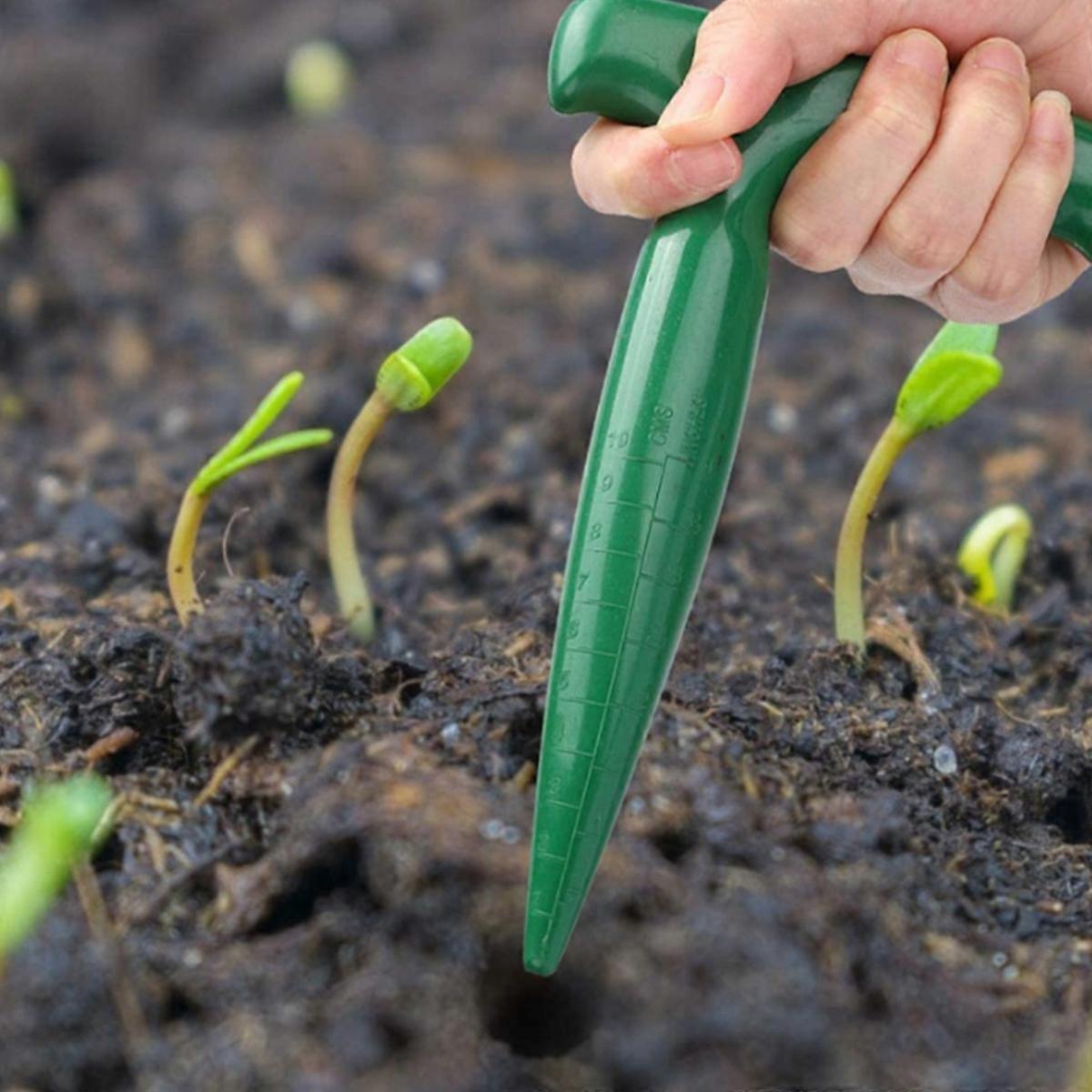 Lightweight Handheld Garden Hole Puncher with Clear Scale for Easy Planting and Seed Dispensing