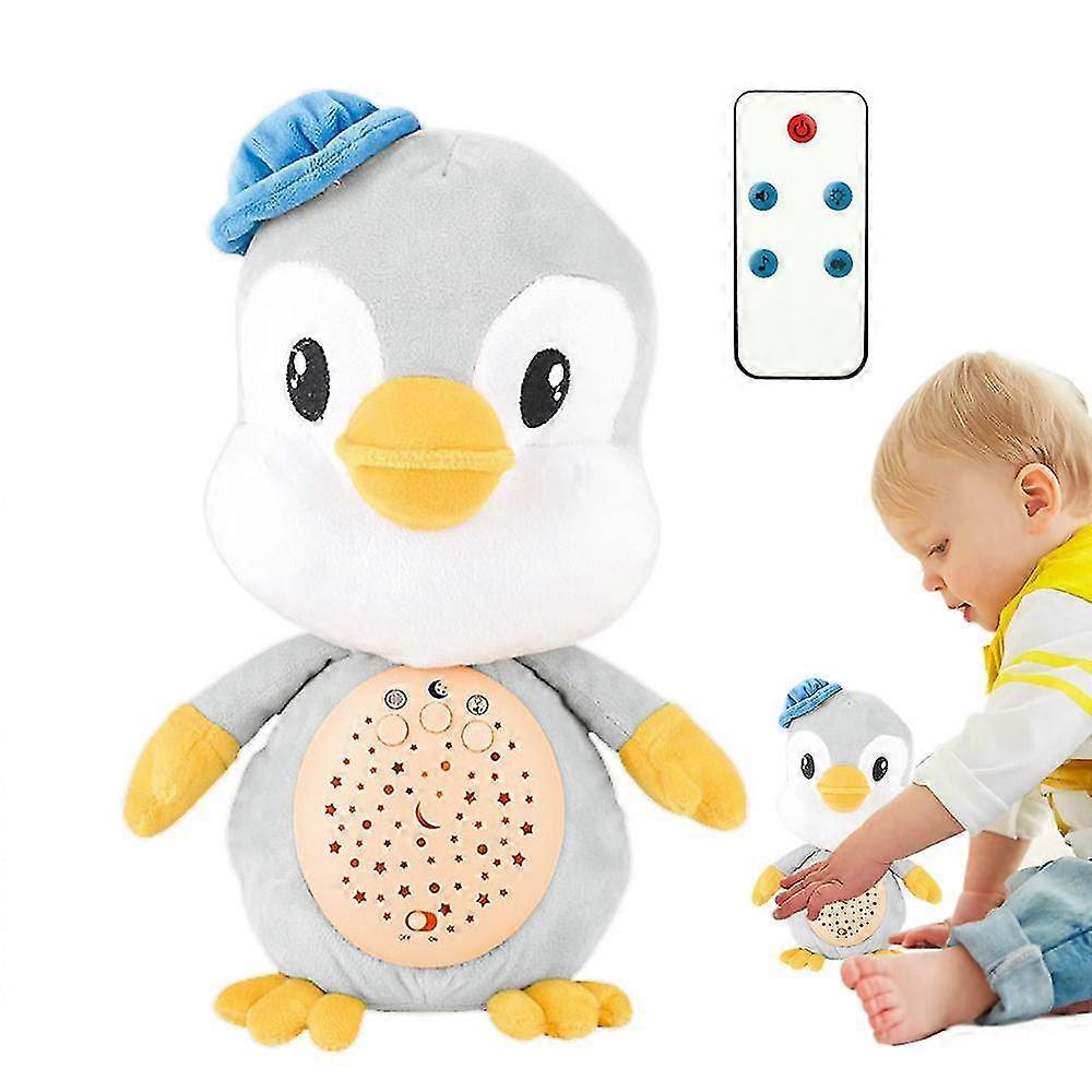 Singing Stuffed Animals Star Projector Doll White Noise Comfort Doll With Light And Breathing Vibrations For Kids 0-3 Years Old