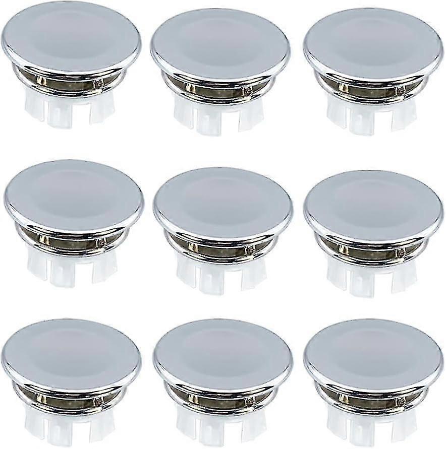 Sink Hole Overflow Cover 10 Pieces Sink Overflow Cover Overflow Stopper Round Sink Overflow Cover Ki