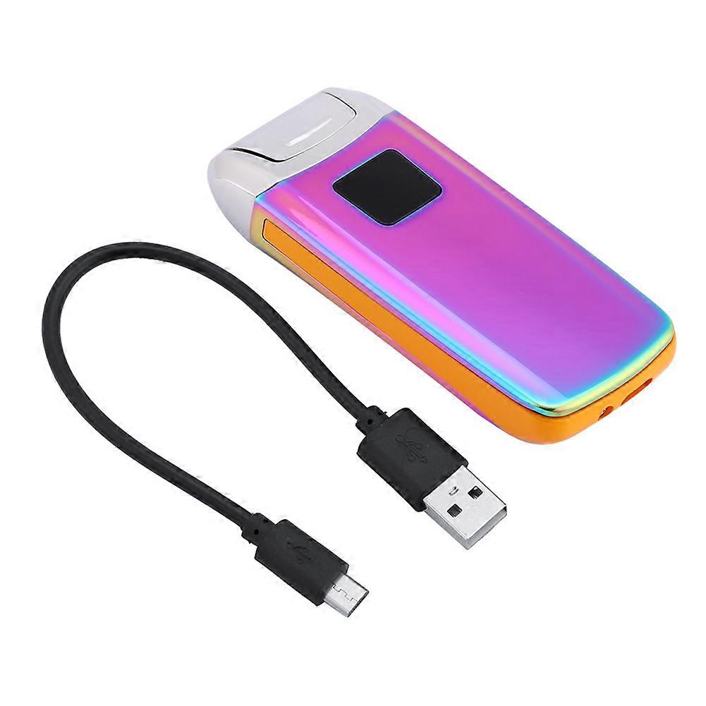 Dual Arc Touch Sensor USB wiederaufladbarer tragbarer elektrischer winddichter Zigarettenanzünder (bunt)