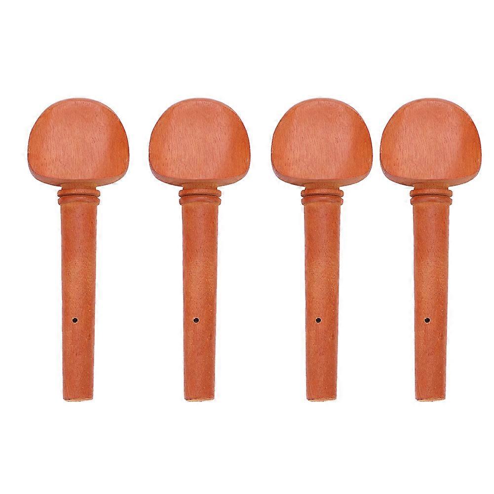 4pcs Jujube Wood 4/4 Violin String Tuning Pegs Parts Replacement Instrument Accessory