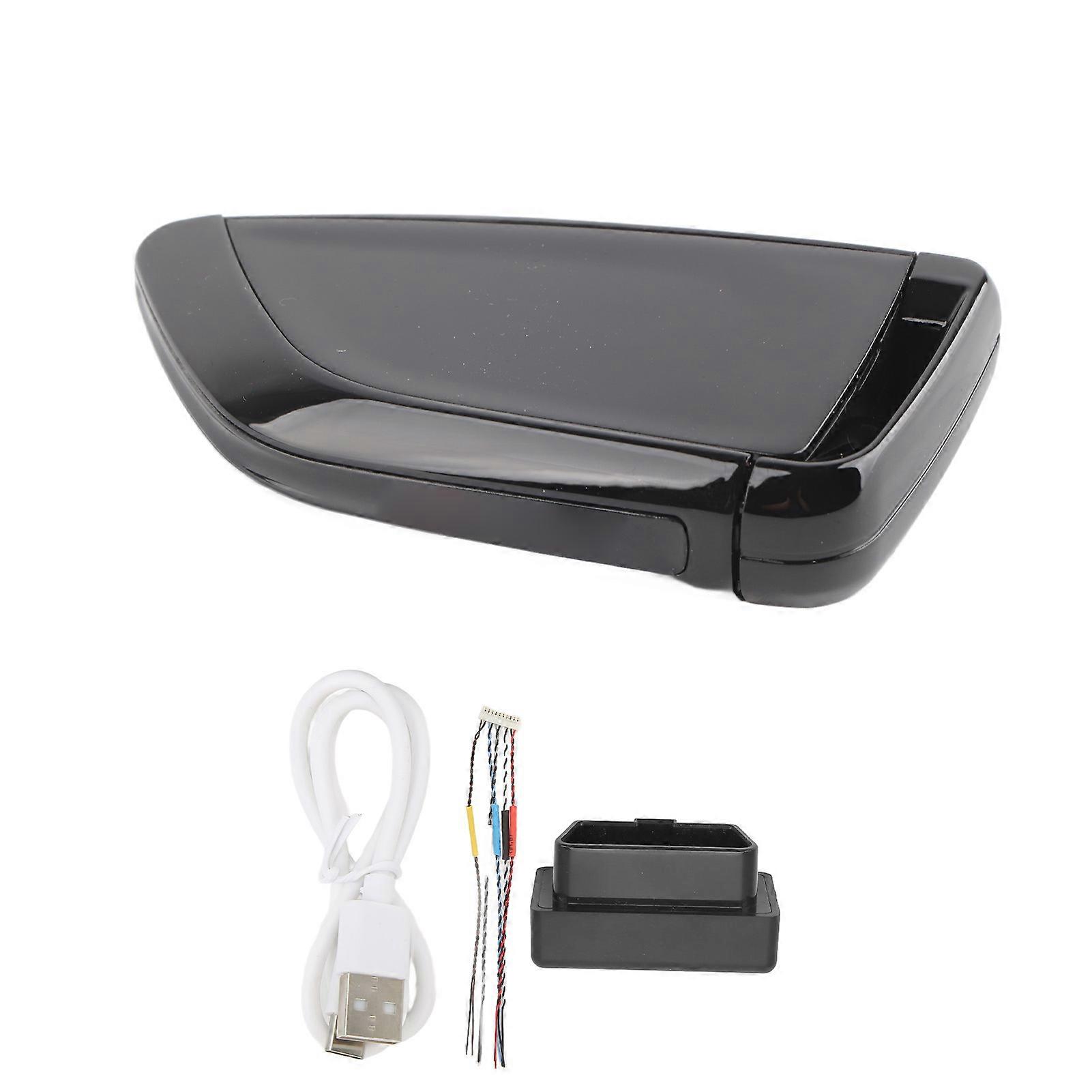 Inteligentní Dálkový Klíč Od Auta LCD Displej Anti Lost Bluetooth 5.0 Bezklíčový Vstup Auto Lock Klíčenka Pro Jedno Kliknutí Start Auto Černá