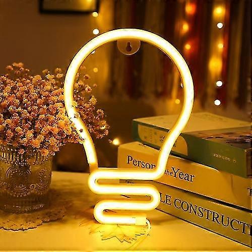 Bulb Neon Light Battery Usb Dual-power Led Decorative Modeling Lamp
