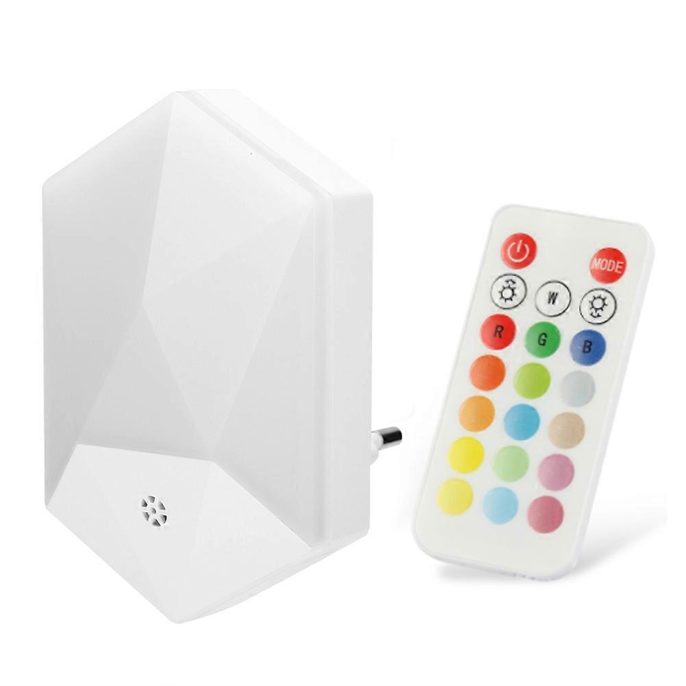 RGB LED Color Changing Night Light Colorful Decorating Lamp with Remote Control 100-240VEU