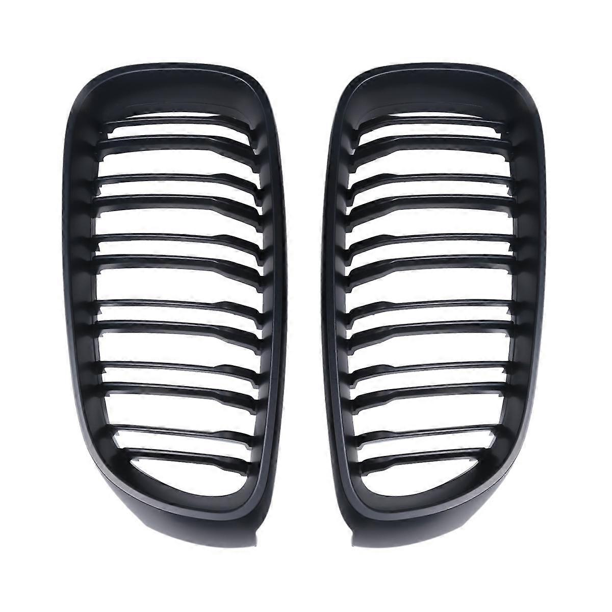 Matte Black Front Bumper Kidney Grill Grilles for - 3 Series GT F34 14-16 320I 328I XDrive Double L