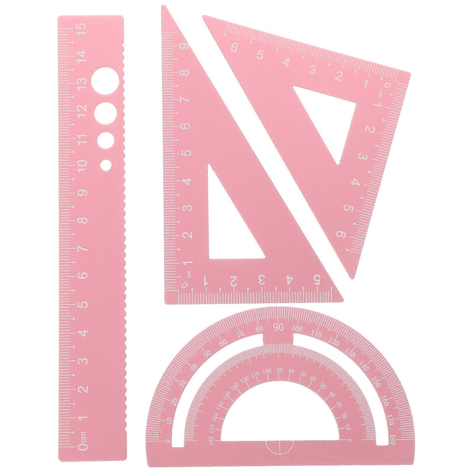 1 Set of Math Ruler Measuring Kit Geometry Tools Math Class Supplies for Classroom Office