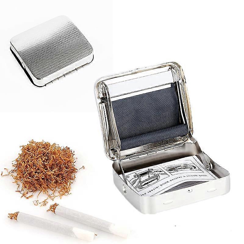 Automatic Tobacco Roller Box Cigarette Roll Rolling Machine Stainless Steel Case,100% New