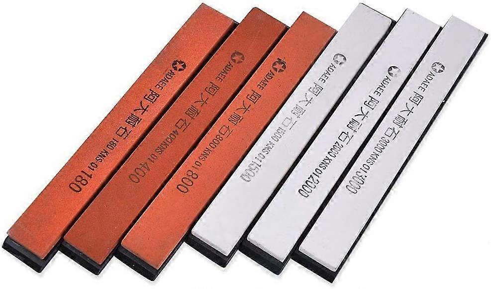 Emotree 6-Pack Sharpening Stones - Non-Slip Coating - Knife Sharpener Kit