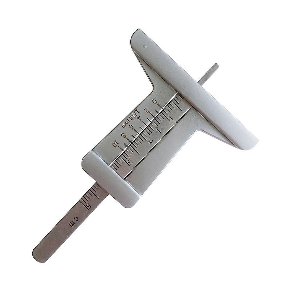 Car Tire Pattern Measuring Ruler Mini Stainless Steel Inspection Ruler Pattern Depth Inspection Vernier Caliper Tools