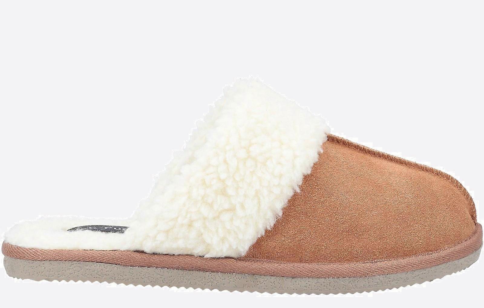 Hush Puppies Arianna Mule Memory Foam Slippers Tan