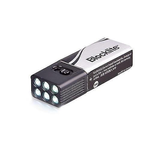 Camping Lights Lanterns Blocklite 9 Volt Led Flashlight Torch  Lamp Compact Size Ultra Bright Outdoor