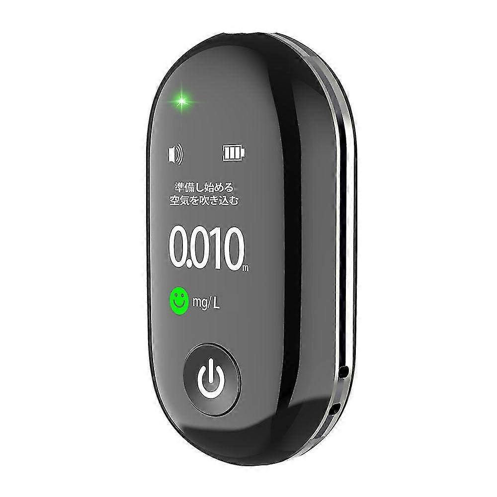 mini alcohols detector non-contacting breath blow tester tft display screen electronic breathalyzer with 3-color indicator light