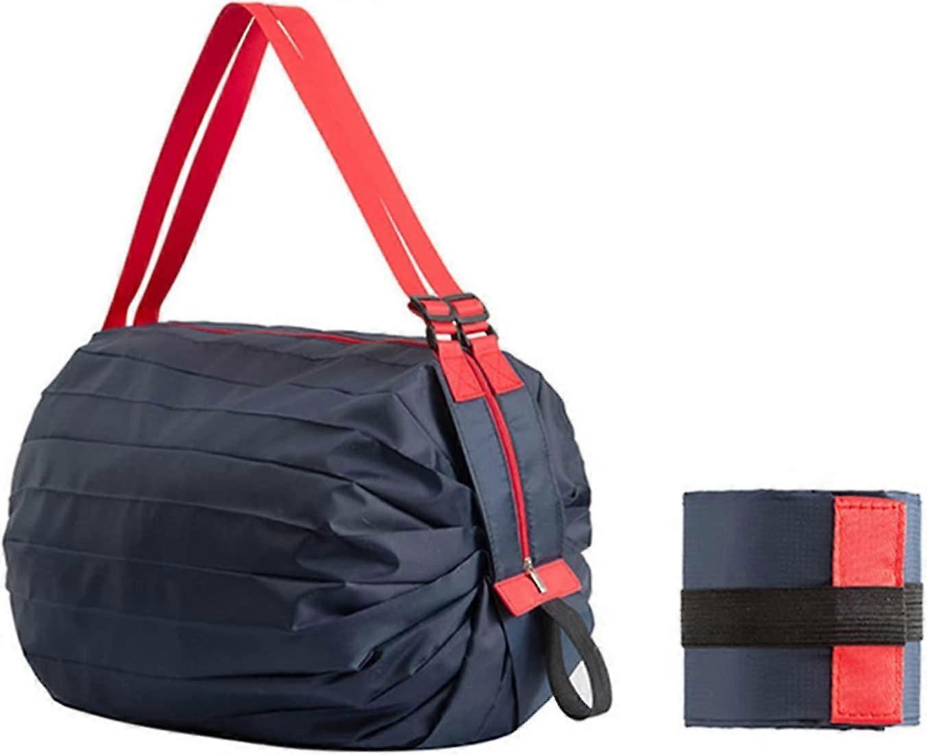 Portable Foldable Shopping Bag (navy Blue)