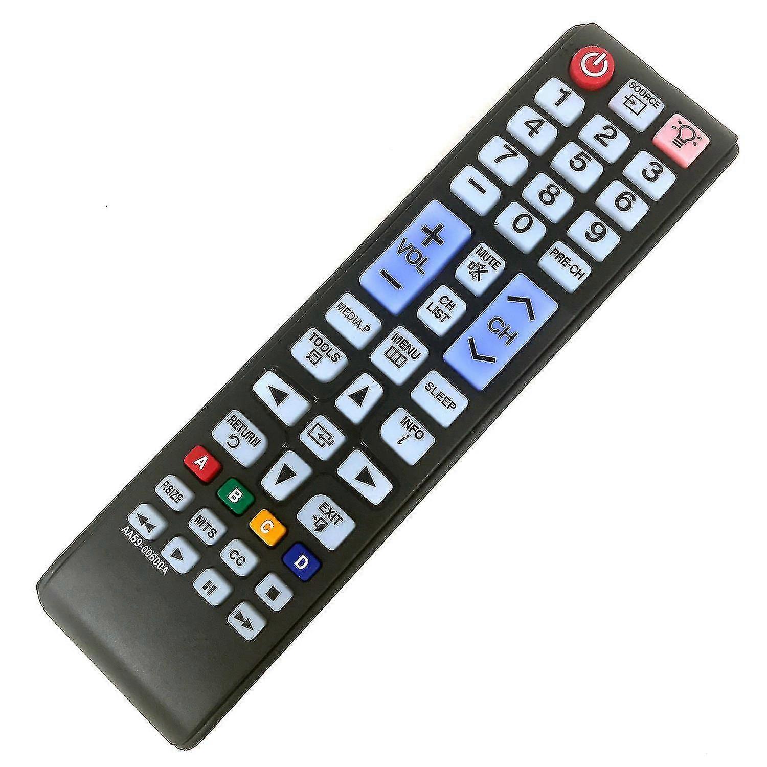 Remote Control Aa59-00600a For Samsung Led Lcd Tv Un32eh4000 Un46eh6000f Un55eh6000