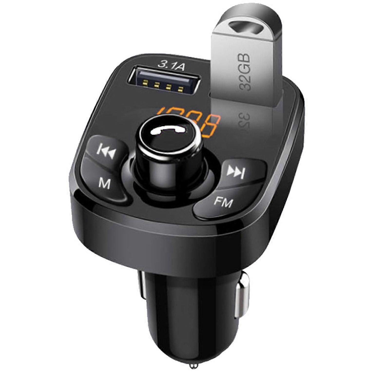 Dual USB Port Vehicle MP3 Player Bluetooth-compatible Auto Phone Charger for Smart Phones for iPhone