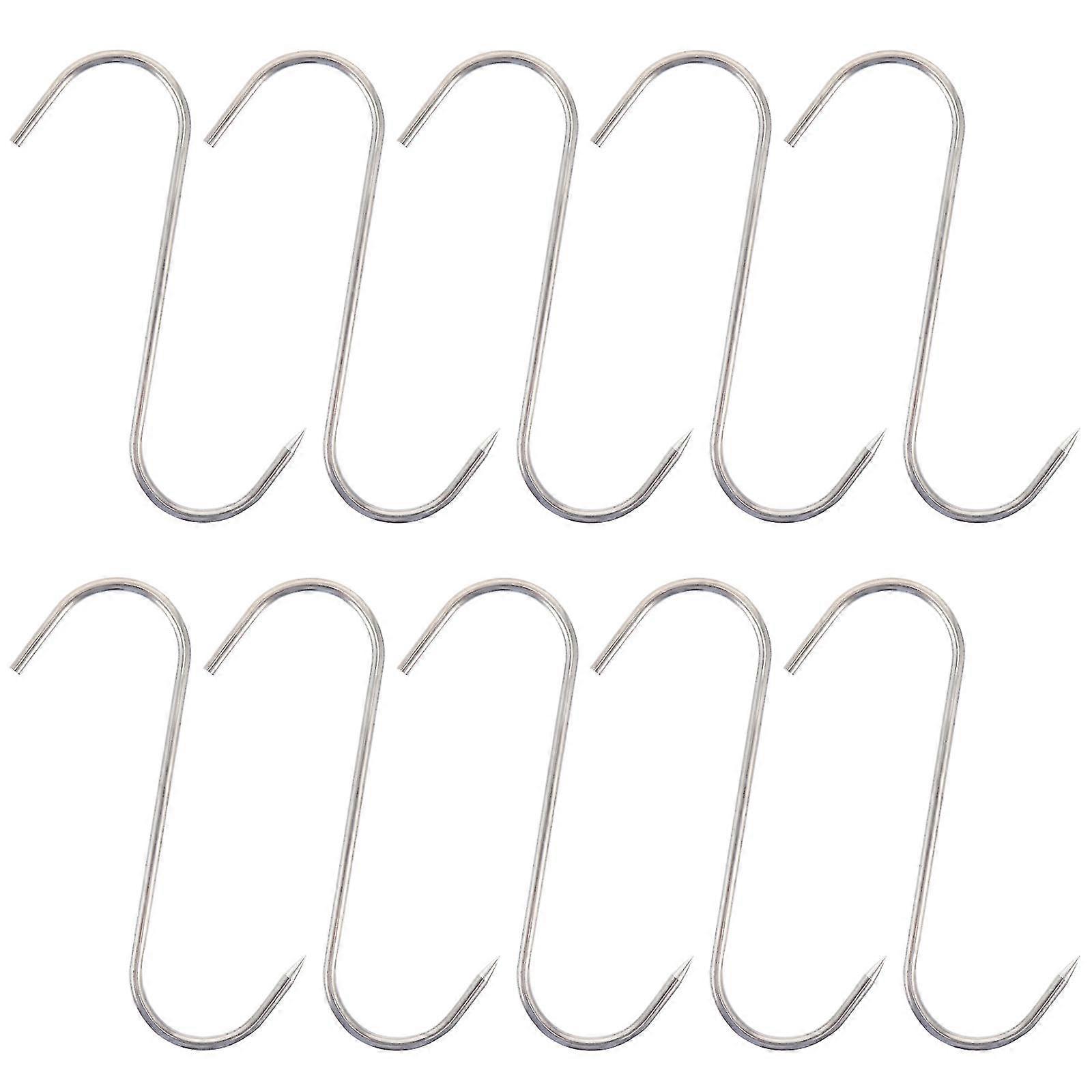 10pcs Meat Processing Butcher Hook Hooks For Bacon Meat Hams Processing