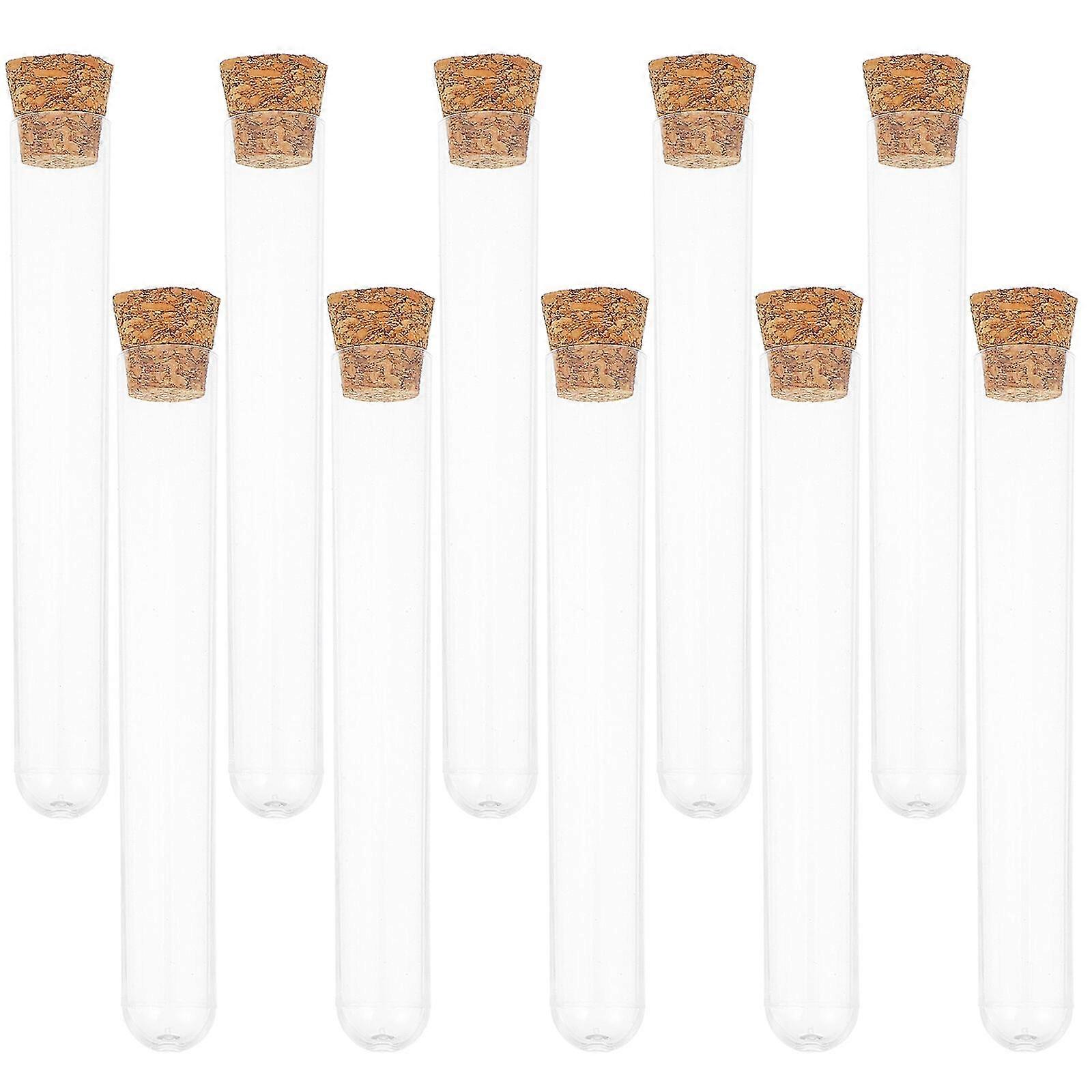 30pcs Transparent Storage Test Tubes Multi-functional Test Tubes with Cork