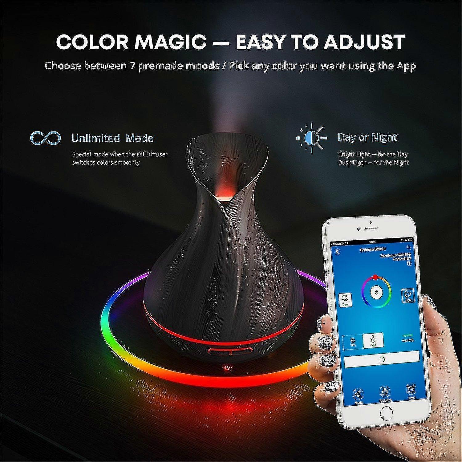 Smart Wifi Wireless Essential Oil Aromatherapy Diffuser With App Voice