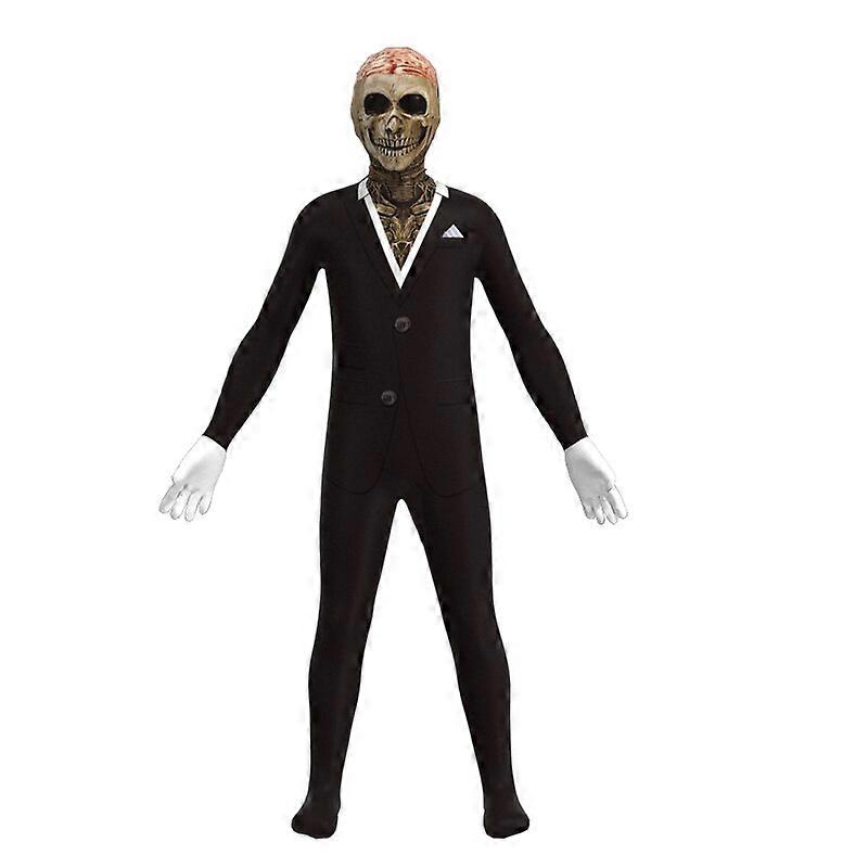 İskelet Takım Elbise Cosplay Kostüm Kafatası Takım Elbise Üniforma Cadılar Bayramı Kostümü Yetişkin Çocuklar İçin