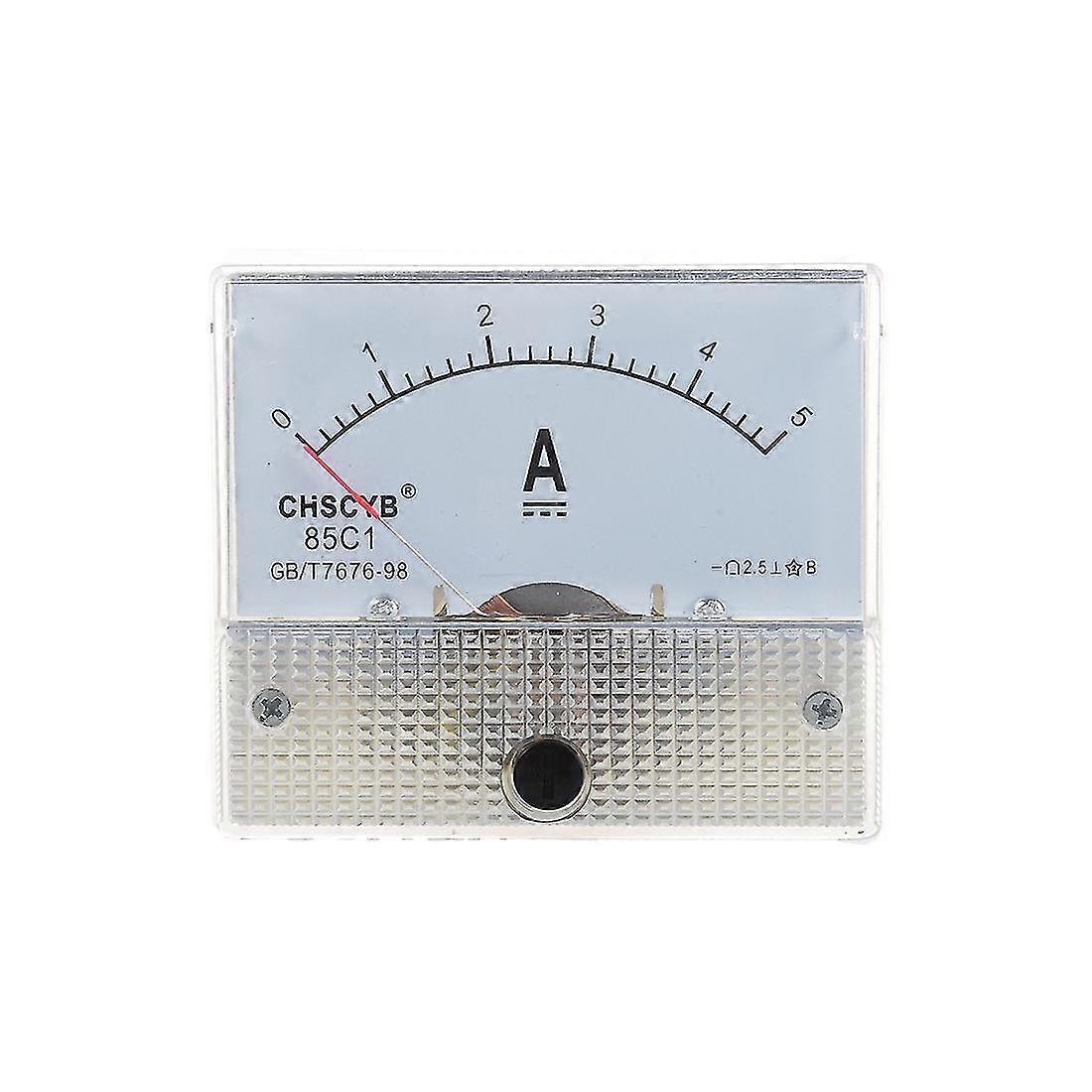 85c1-a Analog Current Panel Meter Dc 5a Amp Ammeter