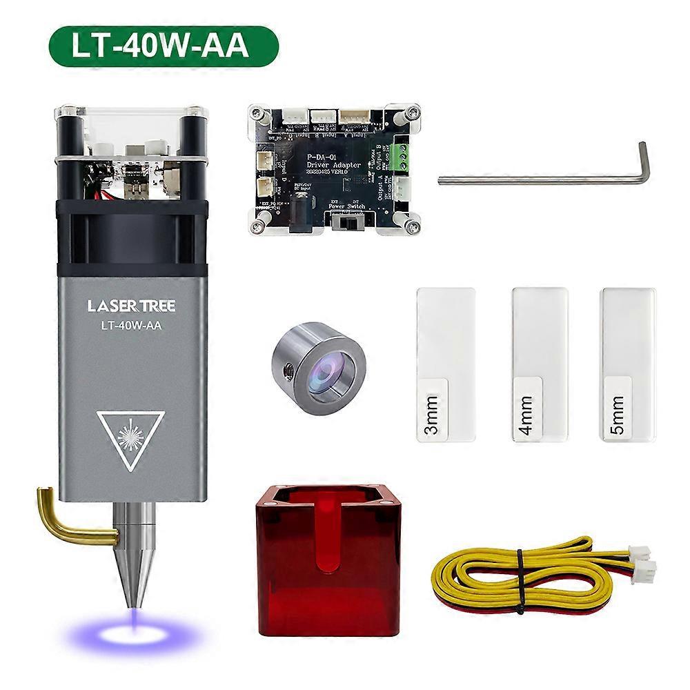 20W optisk effekt 40w80w luftassistent laserhode blått lys ttl-modul for cnc-lasergravør som skjærer trebearbeidingsverktøy