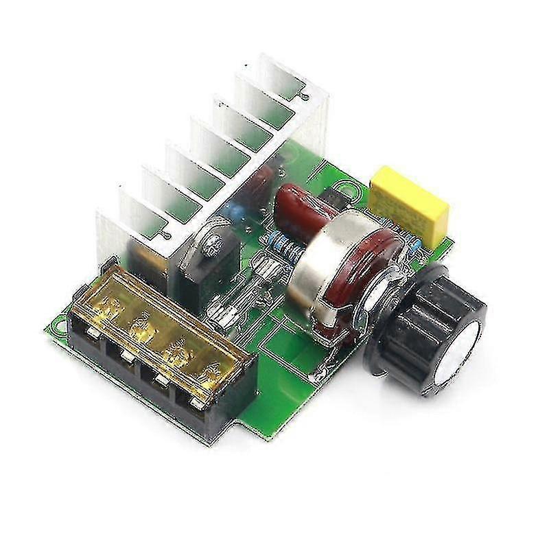 Thyristor 4000w Thyristor Voltage Regulator High Power Thyristor Voltage Regulator, Speed And Temperature Control Board, 1 Piece, Green